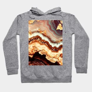 Agate Geode Gold Texture Hoodie